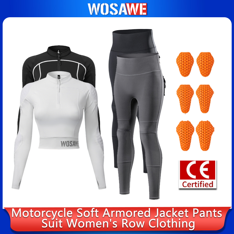 Motorcycle Gear Full Set - WOSAWE 여성용 오토바이 라이딩 슈트 여름용