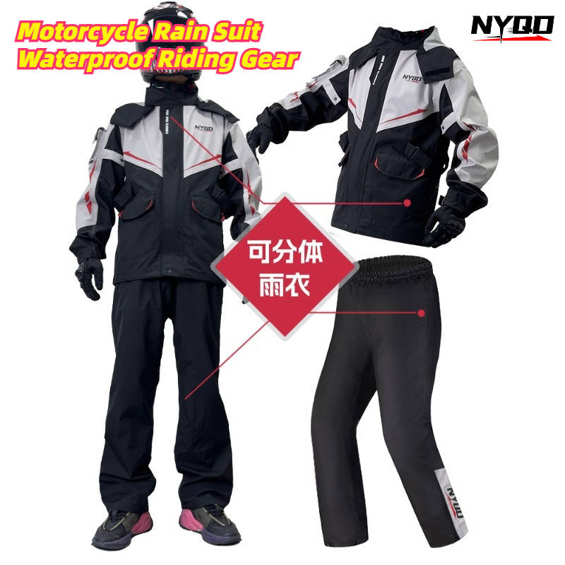 Motorcycle Gear Full Set - 오토바이 레인슈트 방수 라이딩 기어, 남성용