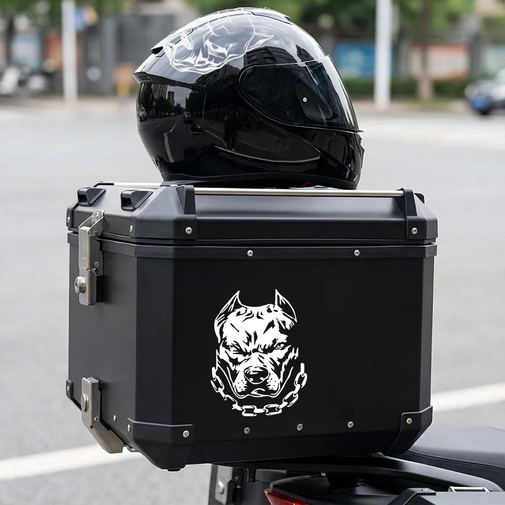 2개/세트 멀티컬러 핏불 강아지 머리 스티커, 오토바이 - Motorcycle Gear Dogs 리뷰 및 가격