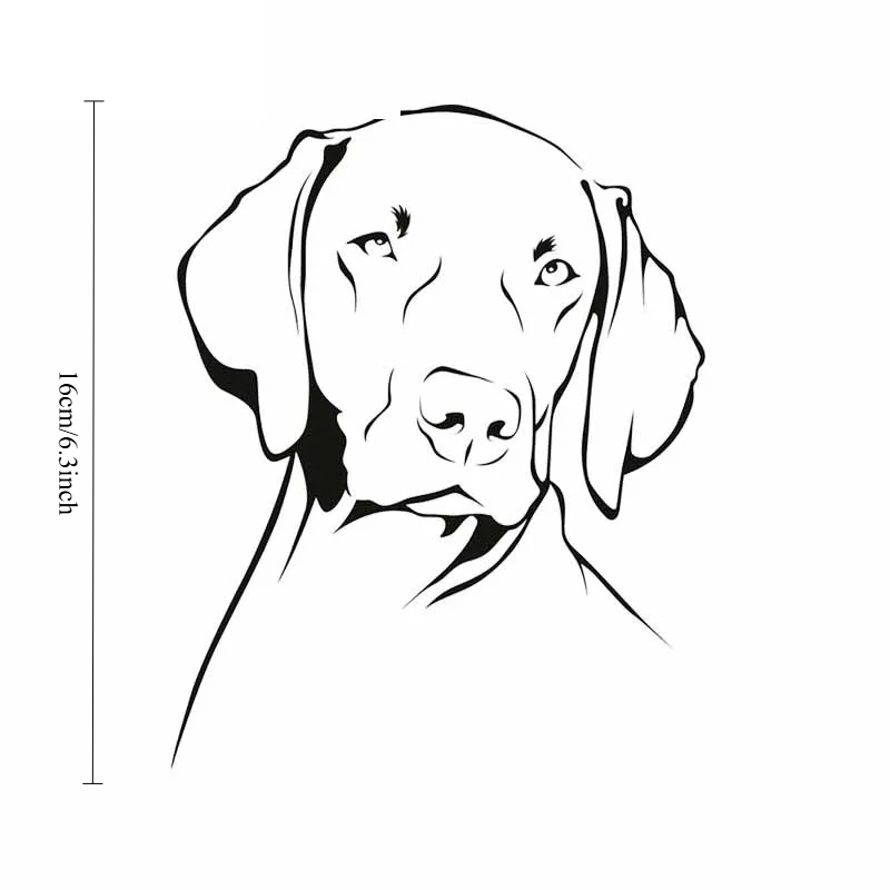Weimaraner Dog 아웃라인 방수 PVC 비닐  - Motorcycle Gear Dogs 리뷰 및 가격