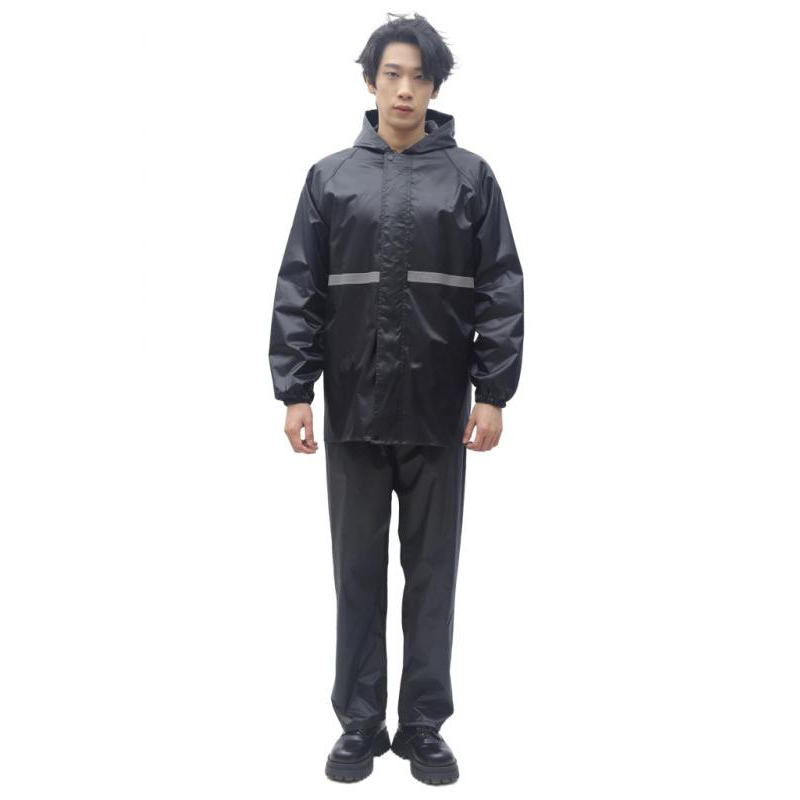 2피스 반사 스트립 오토바이 레인코트 후드 재킷 바지  - Motorcycle Gear Full Set 리뷰 및 가격