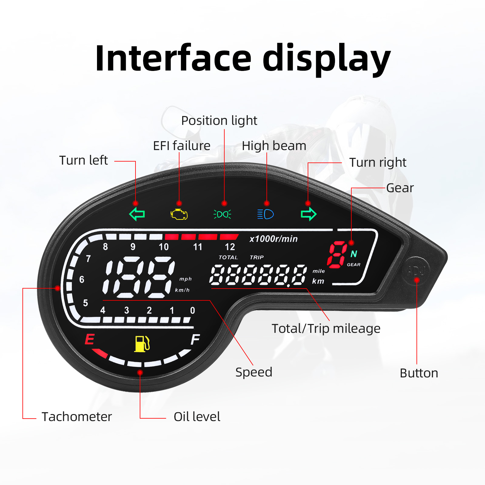 혼다 XR150 XR150 오토바이 LED 디지털 속도 - Motorcycle Gear Display 리뷰 및 가격