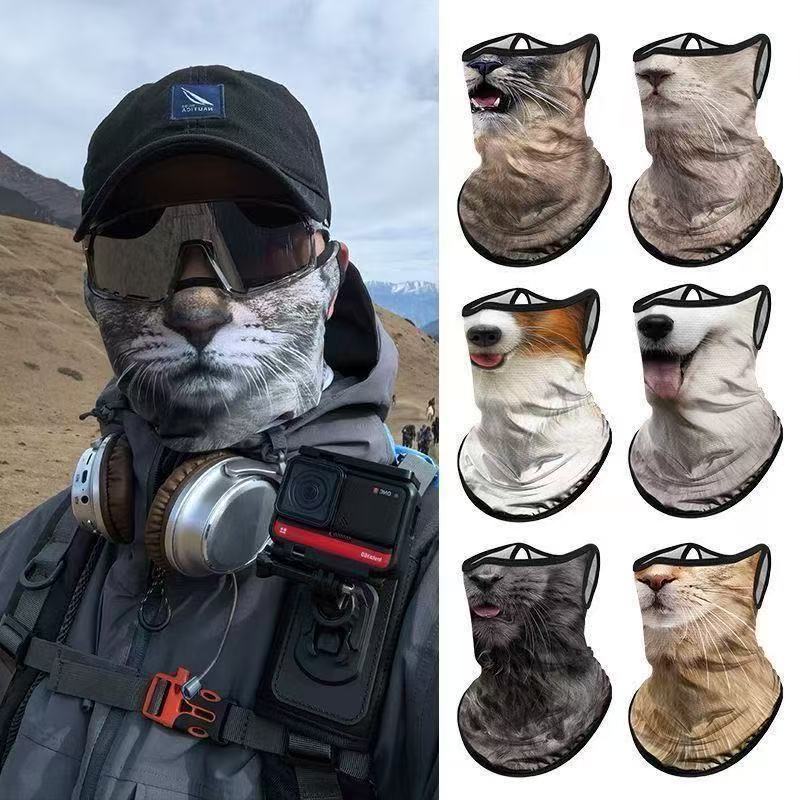 3d 고양이 개 귀여운 동물 발라크라바 오토바이 모토크 - Motorcycle Gear Dogs 리뷰 및 가격
