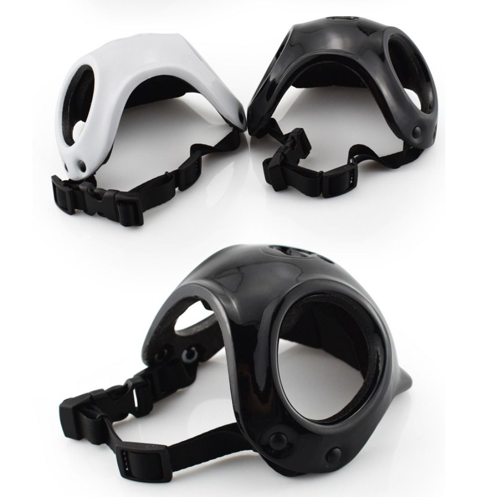 귀 구멍이 있는 플라스틱 애완견 헬멧 단색 애완동물 오 - Motorcycle Gear Dogs 리뷰 및 가격