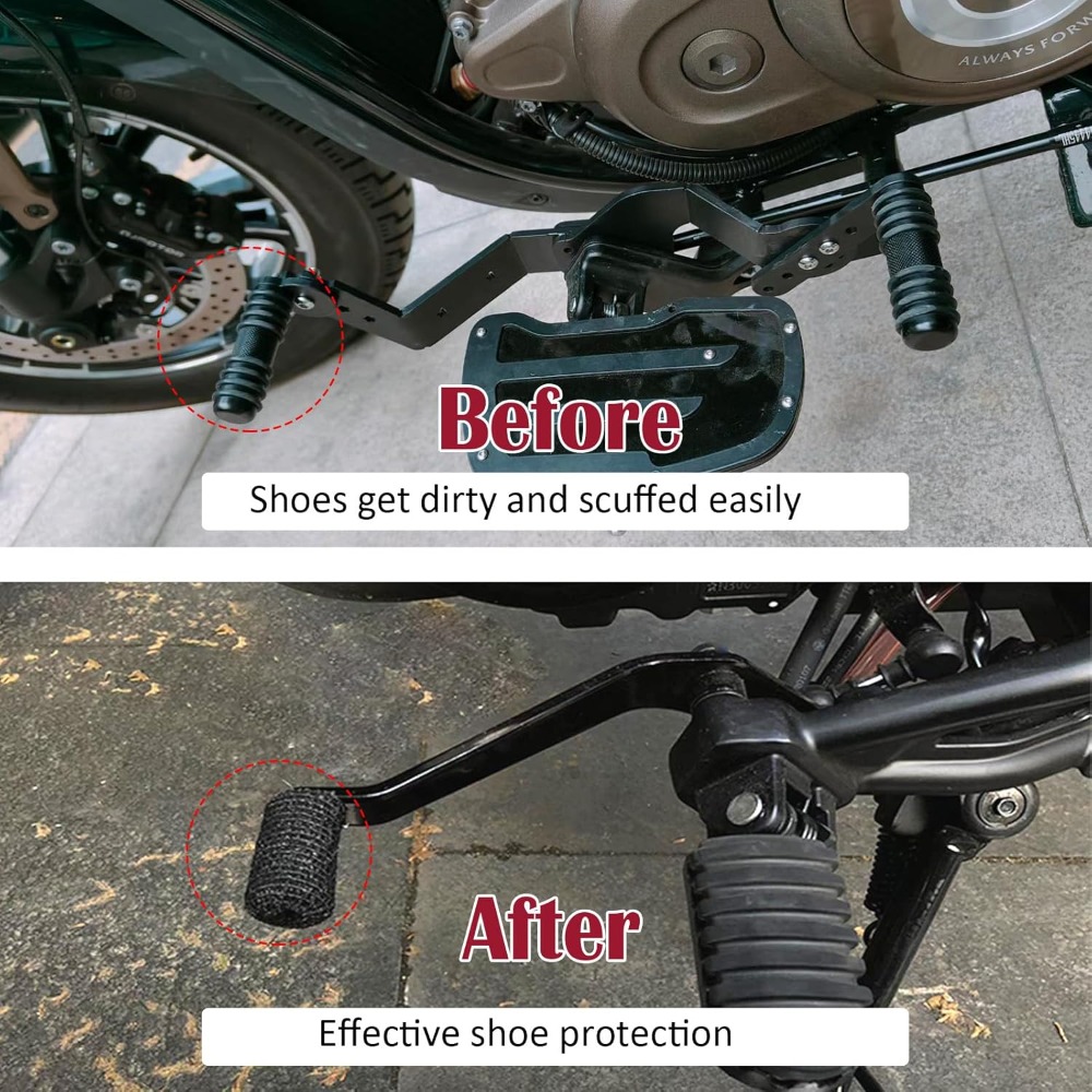 오토바이 시프터 슈즈 프로텍터 조절 가능한 탄성 스트랩 - Motorcycle Gear Cover 리뷰 및 가격