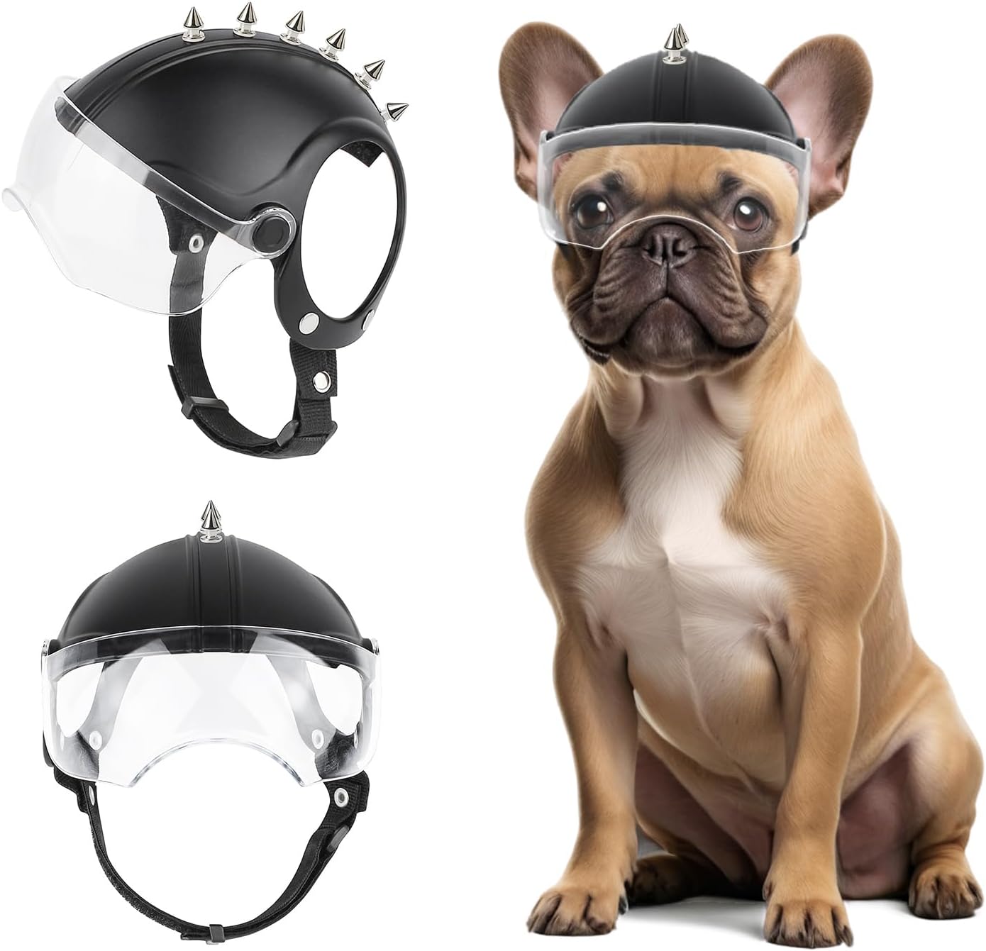 소형견 헬멧 애완동물 오토바이 헬멧 귀 구멍이 있는 조 - Motorcycle Gear Dogs 리뷰 및 가격