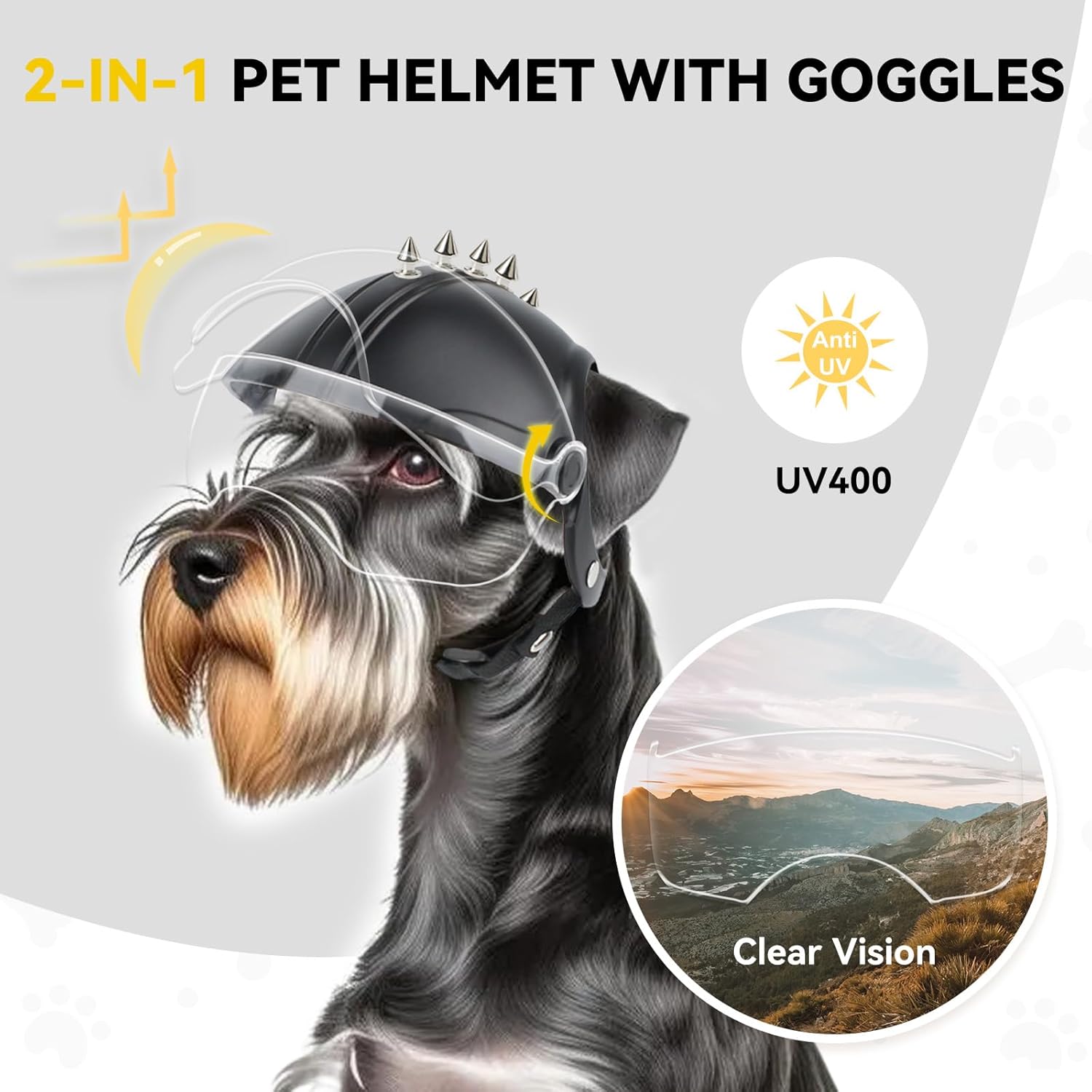 소형견 헬멧 애완동물 오토바이 헬멧 귀 구멍이 있는 조 - Motorcycle Gear Dogs 리뷰 및 가격