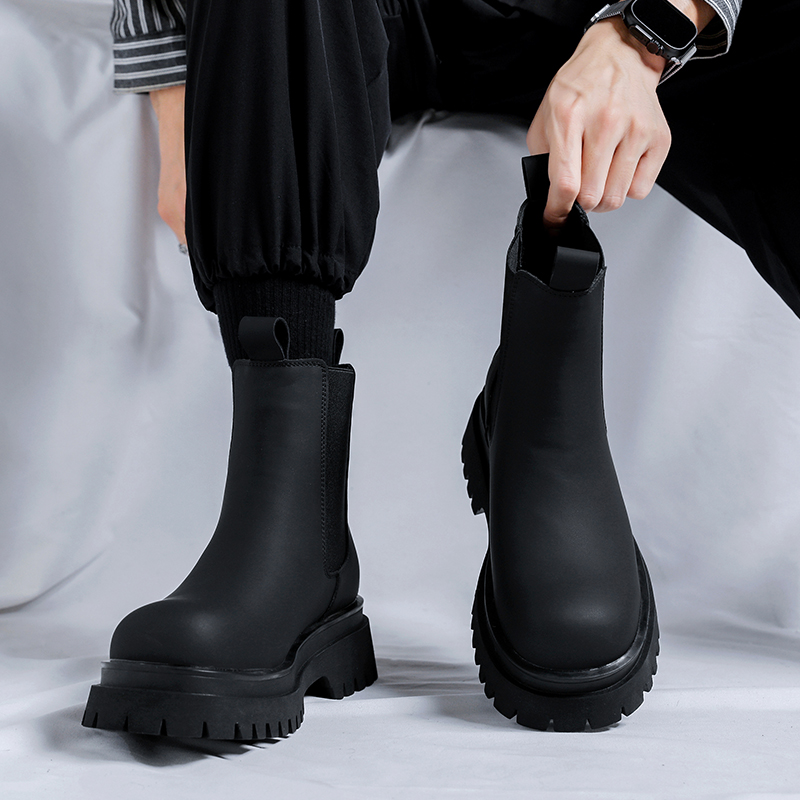 2026 플랫폼 블랙 하이탑 부츠 남성용 하이힐 천연  - Motorcycle Gear Pants 리뷰 및 가격
